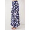 1898 Desenli Uzun Etek - F.Lacivert