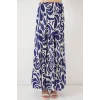 1898 Desenli Uzun Etek - F.Lacivert