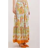 1898 Desenli Uzun Etek - Turuncu