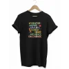 24 Kasım Öğretmenler Günü Hediye Temalı Oversize Bisiklet Yaka T-shirt - Siyah