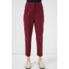 6650 Yüksek Bel Kumaş Pantolon - Bordo