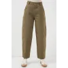 6703 Yüksek Bel Kot Pantolon - Haki