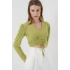 936 Sandy Crop Bluz - E.Yeşil