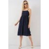 Askılı Ayrobin Elbise 2565 - Lacivert