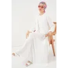 Ayrobin Kimono Etek İkili Takım 8047 - Beyaz