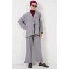 Ayrobin Kimono Pantolon İkili Takım 6739 - Gri