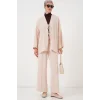 Ayrobin Kimono Pantolon İkili Takım 6739 - Krem
