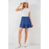 Ayrobin Mini Etek 8054 - İndigo