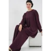 Ayrobin Tunik Pantolon Alt Üst Takım 6712 - Mürdüm