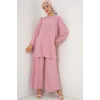 Ayrobin Tunik Pantolon Alt Üst Takım 6712 - Pudra