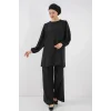 Ayrobin Tunik Pantolon Alt Üst Takım 6712 - Siyah