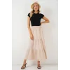 Ayrobin Uzun Etek 8048 - Bej