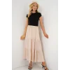 Ayrobin Uzun Etek 8048 - Bej