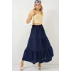 Ayrobin Uzun Etek 8048 - Lacivert