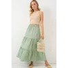 Ayrobin Uzun Etek 8048 - Mint