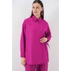 Bağcıklı Tunik Pantolon İkili Takım 6752 - Fuşya