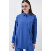 Bağcıklı Tunik Pantolon İkili Takım 6752 - İndigo
