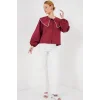 Bebe Yaka Gömlek 20314 - Bordo