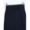 Beli Cırtcırt Detay Boru Paça Kumaş Pantolon -Laci