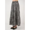 Desenli Uzun Etek 8053 - Antrasit