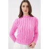 Dokulu Esnek Örme Bluz 975 - Pembe