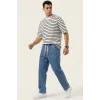 Erkek Rahat Kesim Baggy Jean Pantolon 30073 - Lacivert