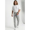 Erkek Rahat Kesim Baggy Jean Pantolon 30075 - Taş