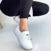 Finna Beyaz Cilt Bağcıklı Spor Ayakkabı