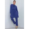 İndigo Örme Pantolon Tunik Alt Üst Takım 6654