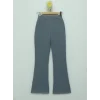 İthal Kumaş İspanyol Paça Pantolon  -Gri