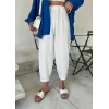 Kadın Krep Kumaş Balon Pantolon