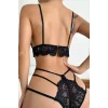 Kadın Siyah Dantel Cut-Out Detaylı Şık Sütyen ve Külot Takımı – Modern, Konforlu ve Günlük Kombinlere Uygun
