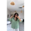 Kadın Tek Cepli Over Size Ketem Gömlek