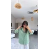 Kadın Tek Cepli Over Size Ketem Gömlek
