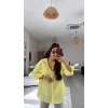 Kadın Tek Cepli Over Size Ketem Gömlek