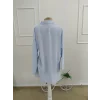 Kadın Truvakar Kollu Yakalı Rahat Gömlek