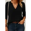 Kadın Uzun Kollu V Yakalı Ithal Krep Bluz