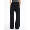 Kargo cep jeans pantolon siyah