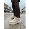 KB-703 Kuback Bej Süet Lastikli Günlük Erkek Ayakkabı