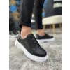 KB-703 Kuback Siyah Lastikli Günlük Erkek Ayakkabı