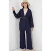 Kimono Pantolon İkili Takım 30078 - Lacivert