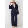 Kimono Pantolon İkili Takım 30078 - Lacivert