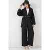 Kimono Pantolon İkili Takım 30078 - Siyah