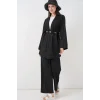 Kimono Pantolon İkili Takım 30078 - Siyah