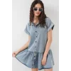 Kısa Kot Elbise 2530 - Mavi
