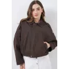 Kot Bomber Ceket 0737 - Kahverengi