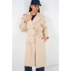 Kruvaze Yaka Trençkot 5978 - Bej