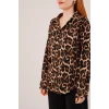 Leopar Desen Rahat Kalıp Gömlek