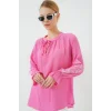Nakışlı Örme Bluz 941 - Pembe