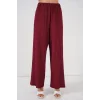 Örme Bluz Pantolon İkili Takım 30052 - Bordo